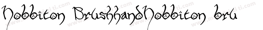 Hobbiton BrushhandHobbiton brush字体转换